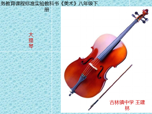 最新湘教版美术八年级下册第五课《大提琴》ppt课件1 