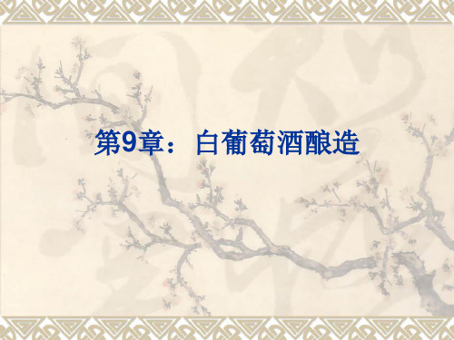 第9章：白葡萄酒的酿造
