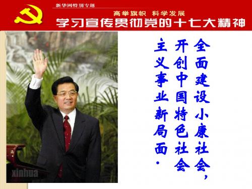 政治：4.10.1《全面建设小康社会的经济目标》课件3(新人教版必修1)