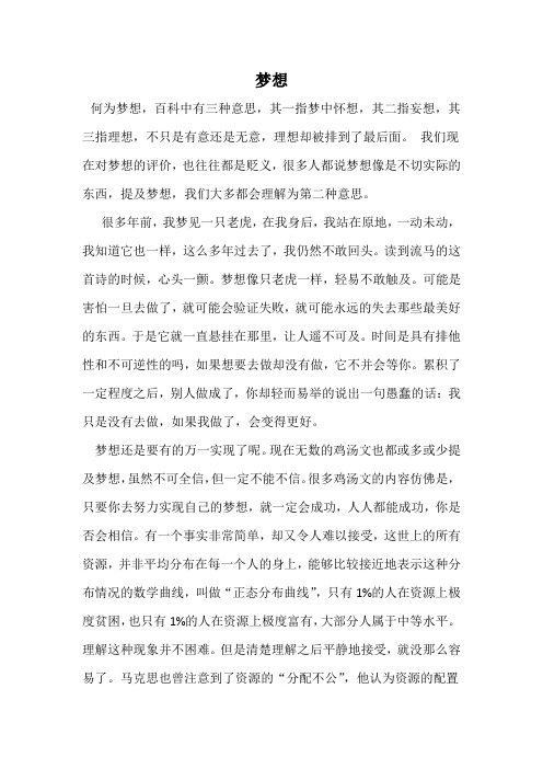 梦想