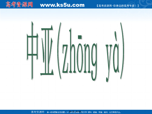 高考世界地理新课标中亚复习课件张