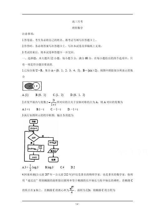 吉林省2020届高三第五次月考试卷 数学(理) 含答案