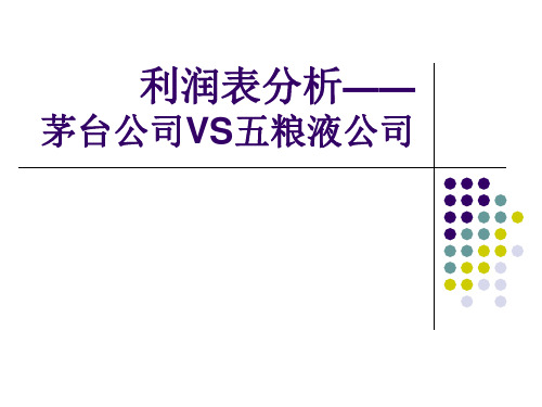 利润表分析(案例)