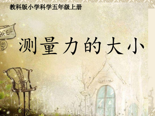 五年级上册科学课件-4.4测量力的大小｜教科版(共14张PPT) (1)