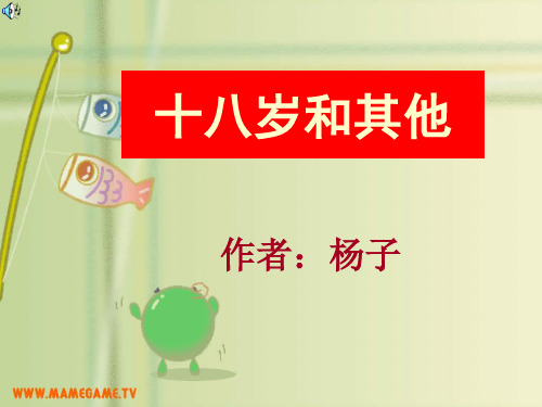 十八岁和其他经典课件