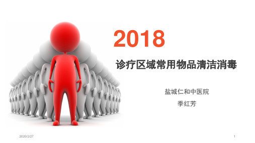 诊疗区域常用物品清洁消毒PPT参考幻灯片