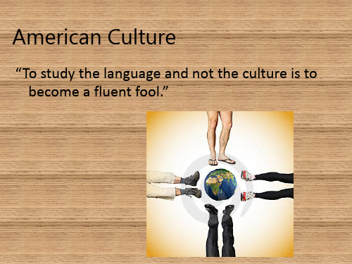 美国文化课程2-general culture and education system文化与教育体系