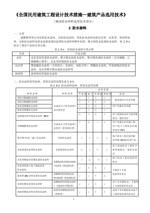 防水涂料