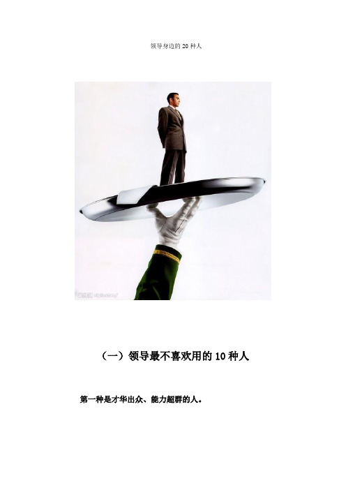 领导身边的20种人
