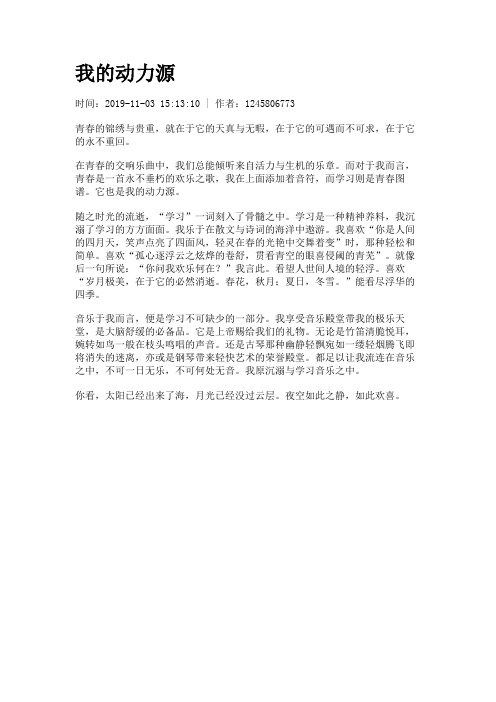 我的动力源