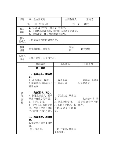 18、盘古开天地