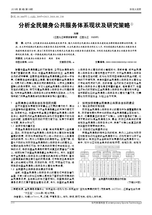 分析全民健身公共服务体系现状及研究策略