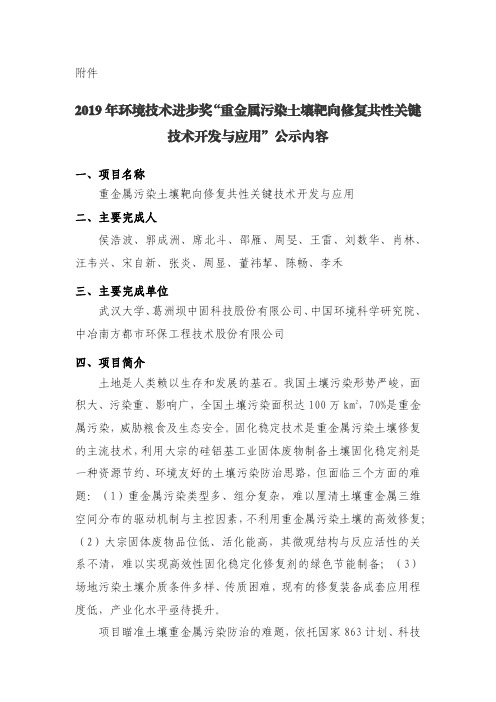 技术开发与应用公示内容