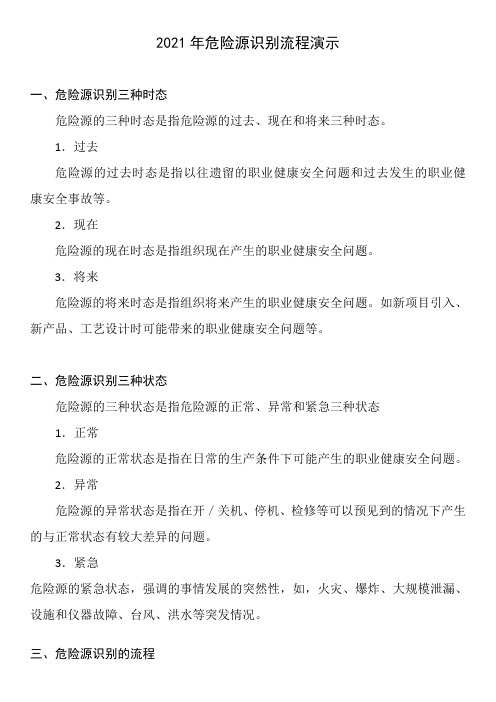 危险源识别流程演示