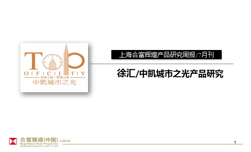 产品周报：中凯城市之光案例研究PPT课件
