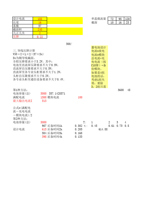 线径载流量对照表