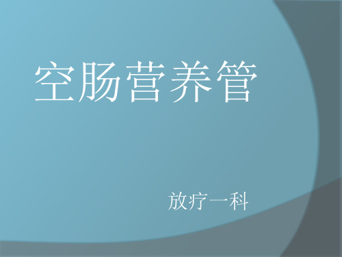 空肠营养管 ppt课件