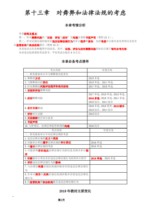 审计考试 第68讲_财务报表审计中与舞弊相关的责任(1)
