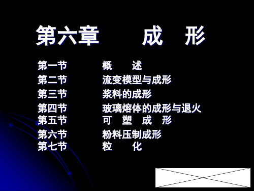 无机非金属材料工学课件之成形
