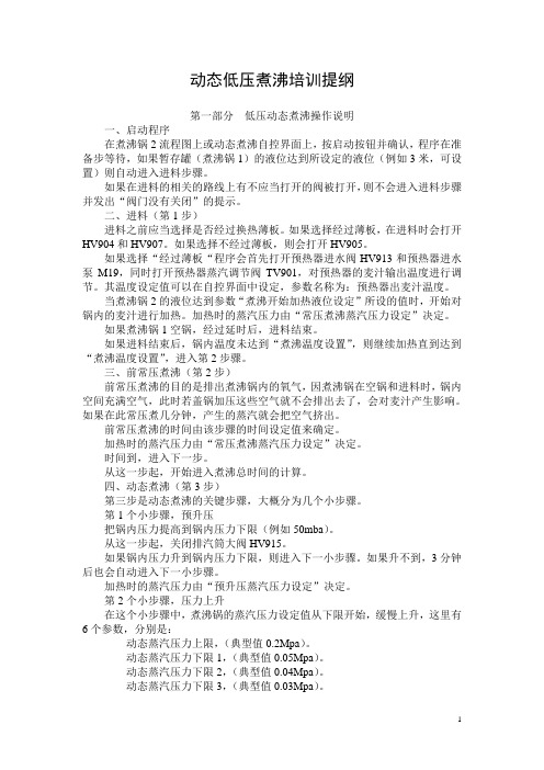 动态煮沸操作说明