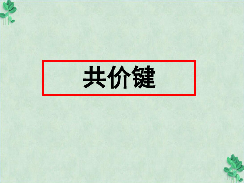 共价键(课件PPT)