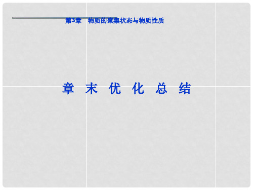 高中化学《第三章 物质的聚集状态与物质性质》课件 鲁