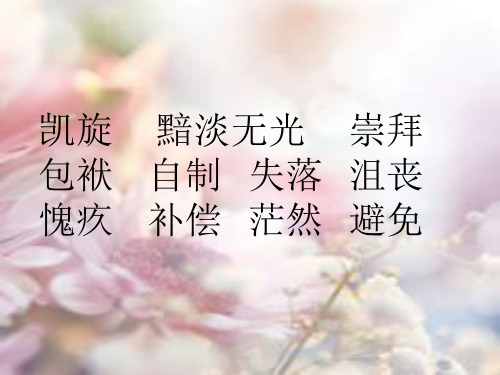 五年级上册语文课件-9.1 献你一束花 ▎北师大版(共23张PPT)