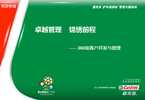 高趣咨询-嘉实多-护车保养站学员手册-Elaine_V6.2