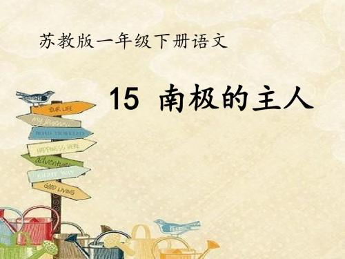 《南极的主人》课件