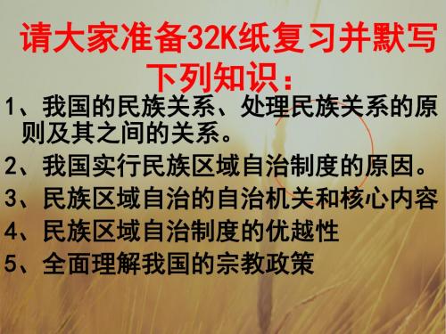 高中政治课件-新人教版高中思想政治必修2《第八课走进国际社会》复习课件 最新