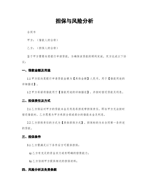 担保与风险分析