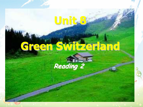最新牛津译林版中学八年级英语下册 Unit 8 A green world Reading 2课件 (1)