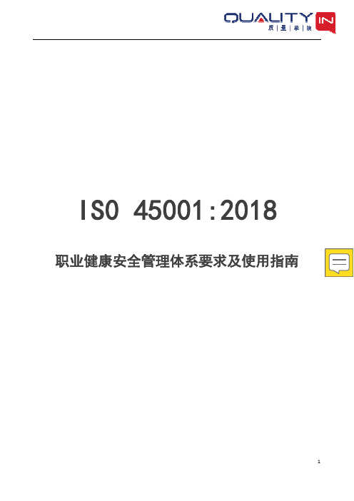 职业健康安全管理体系ISO 45001 2018标准-