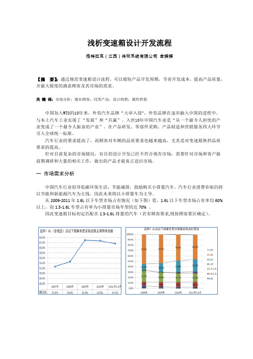 变速箱设计开发-