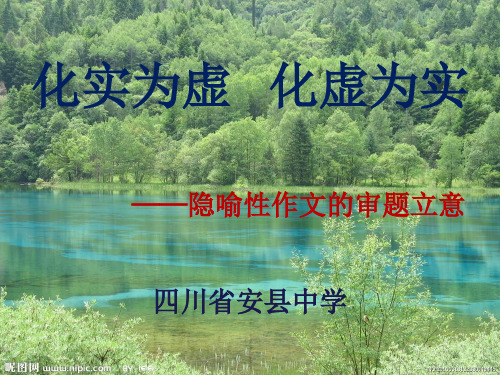 化实为虚  化虚为实ppt课件