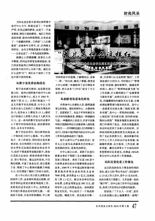 “花儿为什么这样红”——江西省三八红旗集体宜春市袁州区国库集中收付中心一瞥
