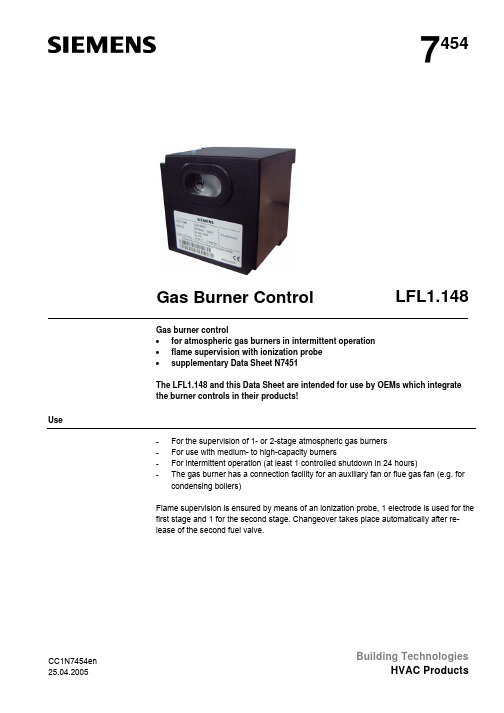 Siemens FLF1.148锅炉控制器说明书