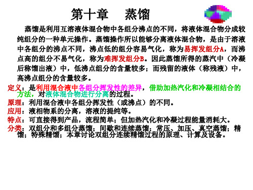 第10章  蒸馏