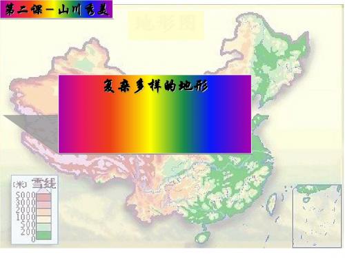 复杂多样的地形 课件