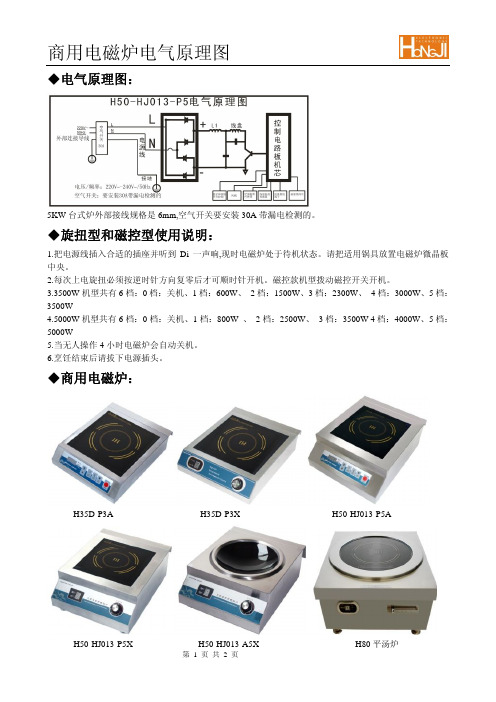 商用电磁炉电气原理图