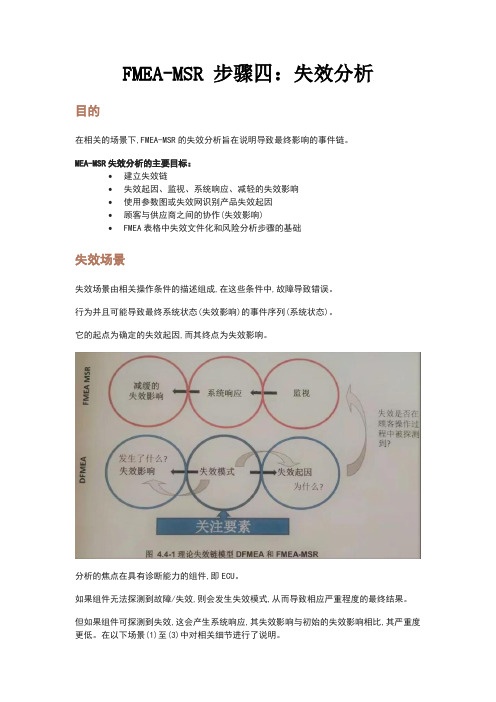 FMEA-MSR 步骤四：失效分析