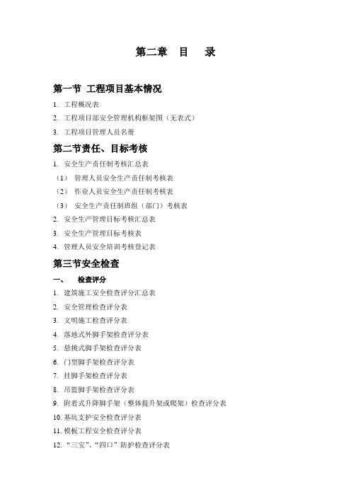 05-安全资料编制(目录)