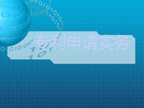 《专利实务与专利》PPT课件