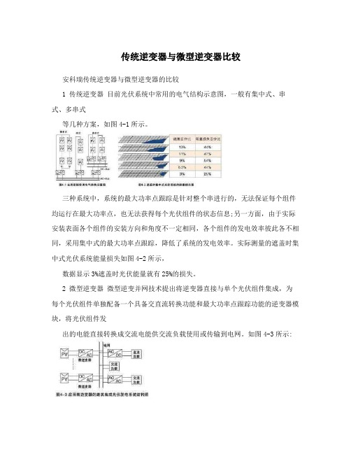 传统逆变器与微型逆变器比较