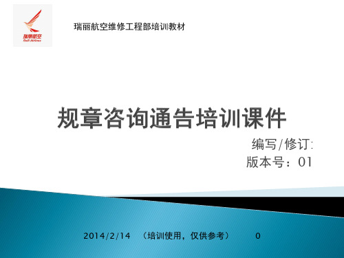 规章咨询通告培训教材(2)