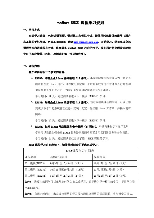 RHCE课程学习指南