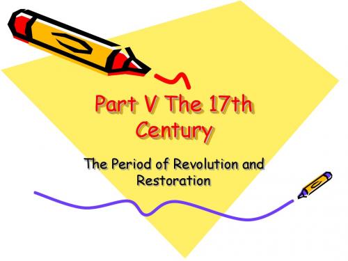5 Part V The 17th Century