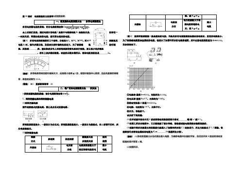 2022年高考物理(新课标)总复习配套讲义：第50课时 电阻测量的五法荟萃 Word版含解析