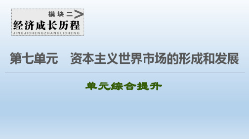 2021版新高考历史一轮人教版课件：模块2 第7单元 单元综合提升 