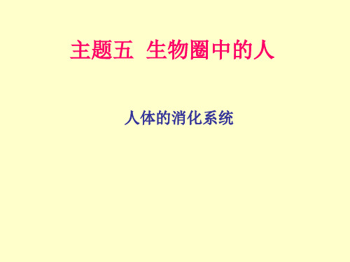 专题5 生物圈中的人PPT